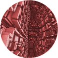 thumbnail image 1 of Ahgly Company Tapis d'Intérieur Lavable en Machine Carré Rouge Foncé, 3 Pieds Carré, 1 of 7