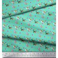 thumbnail image 2 of Soimoi Poly Georgette Fabric Dot & Cat Animal Print Sewing Fabric Yard 42 Inch Wide, 2 of 5