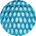 thumbnail image 1 of Ahgly Company Machine Washable Indoor Round Transitional Blue Area Rugs, 6' Round, 1 of 7