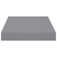 thumbnail image 3 of vidaXL Floating Wall Shelves 2 pcs Grey 23x23.5x3.8 cm MDF, 3 of 5