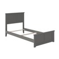thumbnail image 3 of Madison Twin Wood Foundation Bed with Matching Footboard in Grey, 3 of 6