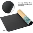 thumbnail image 4 of Japanese Sea Waves Oversized 3XL Gaming Mouse Pad - Waterproof Desk Pad, Stitched Edges, Non-Slip Rubber Base, Ideal for Table, Keyboard, Computer Mat, 48x24 Inch, 4 of 6