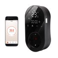 thumbnail image 1 of WiFi Digital Thermostat 16A Socket Plug Tuya App Voice Control Socket Temperature Controller 5+1+1 Six-Time Heating and Cooling Modes with Touch Buttons and LED Screen for Fans, Heaters, and Radiators, 1 of 8