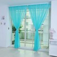 thumbnail image 1 of XZNGL Rideau Transparent Porte Fenêtre Rideaux 1 Pcs Couleur Unie Tulle Porte Fenêtre Rideau Draperie Panneau Voile Foulard Cantonnières, 1 of 2