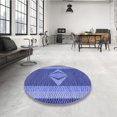 thumbnail image 4 of Ahgly Company Machine Washable Indoor Rectangle Transitional Sky Blue Area Rugs, 3' x 5', 4 of 7