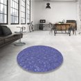 thumbnail image 4 of Ahgly Tapis Rectangulaire Lavable en Machine Intérieur Transitionnel Violet Pervenche Profond, 7 Pieds x 10 Pieds, 4 of 7