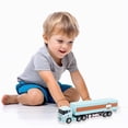 thumbnail image 3 of Alloy Car Model 1:64 Scale, Small Trailer Container Truck with Pull Back Action, Diecast Toy Car Model Ornament for Collectors, Car Model, 3 of 6