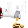 thumbnail image 2 of QUTETN Pasta Press Attachment 6 in 1 Pasta Maker Set for KitchenAid Stand Mixer  White, 2 of 10