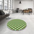 thumbnail image 4 of Ahgly Tapis Rectangulaire Lavable en Machine Intérieur Transitionnel Vert Clair, 2 Pieds x 4 Pieds, 4 of 7