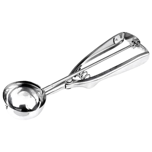 TIMIFIS Spoon Sp Cuillère à Crème Glacée en Acier Inoxydable Manche à Ressort Presse-Purée Gadgets de Cuisine