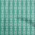 thumbnail image 1 of oneOone Silk Tabby Teal Green Fabric Asian Block Print Craft Projects Decor Fabric Printed By The Yard 42 Inch Wide, 1 of 4