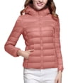 thumbnail image 1 of RKSTN Puffer Jacket Womens Long Sleeve Stand Collar Zip Up Winter Jacket Quilted Lightweight Down Jacket with Pockets, 1 of 8
