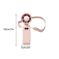 thumbnail image 3 of weibbin Portable Handheld Fan with Fully Transparent Body Colorful LED Lanyard 3 Wind Speeds Night Light USB Rechargeable for Travel Beach, 3 of 5