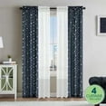 thumbnail image 1 of Your Zone 4 Piece Window Curtains Panel Set, 27.5" x 84" for Kids, Gray Camo, 1 of 7
