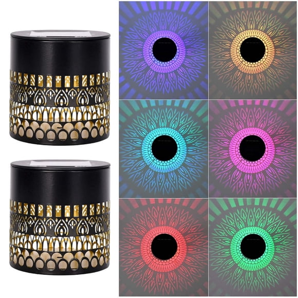 Applique Murale Extérieure à Énergie Solaire, Lampe Décorative à Pédale en Cylindre Métallique, Lampe de Clôture Imperméable pour Décoration de Jardin, Patio et Cour Arrière
