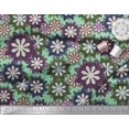thumbnail image 3 of Soimoi polyester Crepe Fabric Artistic Floral Fabric Prints By Yard 52 Inch Wide, 3 of 3