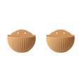 thumbnail image 4 of Youkk Easy To Install Double-layer Plastic Flowerpot For Walls Drainage Flower Pot khaki 2Set, 4 of 6