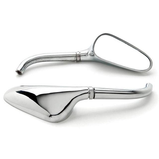Krator Chrome Motorcycle Golf Club Mirrors Free Adapters Compatible with Harley Davidson Electra Glide Classic