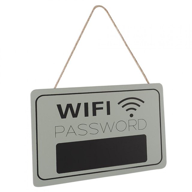 Sonew Wi-Fi Password Sign,Display Wi-Fi Password Signage ,Password Display Signage Wall Hanging Coffee Shop Bookstore Retro Hanging Blackboard