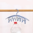 thumbnail image 3 of Yhmxh Hook,Hangers,Wall Hooks,Coat Rack,Hooks For Hanging Hanger With Clip 8 Clip Student Dormitory Windproof Plastic Thickened Underwear Drying Clip Hanger Home Hanger Hanger With Rack, 3 of 3