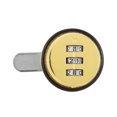 thumbnail image 2 of Password Mailbox Cabinet Lock 3-Digit Password Lock, Password Lock, Easy Installation Wooden Cabinet for Mail Box Staff Cabinet Home Locker Factory Gold,Cyan,Black Ruthenium, 2 of 8