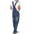 thumbnail image 4 of cllios Mens Bib Overalls Denim Regular Fit Adjustable Strap Practical Jeans Jumpsuits Slim Pocket Overalls, 4 of 8