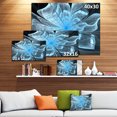 thumbnail image 2 of Designart - Light Blue Flower with Large Petals - Floral Canvas Art Print, 2 of 2