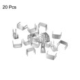 thumbnail image 3 of Unique Bargains 20Pack Zipper Stoppers, #5 Top & Bottom Stops for Rescue Repair, Silver Tone, 3 of 6