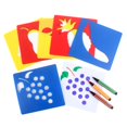 thumbnail image 2 of CUIKOSAER 6Pcs Children's Exquisite Toys Plastic Dinosaur Picture Drawing Template Kids Stencils Toy Rulers Puzzle L4N9, 2 of 9