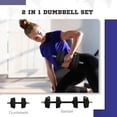 thumbnail image 4 of Soozier Adjustable Barbell & Dumbbells Set with Non-slip Handles, 33LBS, 4 of 10