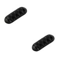 thumbnail image 1 of braveheart Silicone Cable Winder Desktop Management Clip Cable Holders Cable Organizer Good black 2Set, 1 of 6