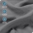thumbnail image 2 of Bare Home Washed Sheet Set - Premium 1800 Collection - Deep Pocket - 4 Piece - Full, Gray, 2 of 6