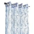 thumbnail image 3 of Loft Living Jennifer Botanical Print Grommet Single Curtain Panel Light-filtering 52" x 95" in Grey, 3 of 5