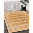 thumbnail image 3 of Ahgly Company Tapis de Zone Carré Orange Lavable en Machine, 6 Pieds Carré, 3 of 7