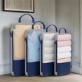 thumbnail image 2 of Yhmxh 4 Piece Travel Compression Packing Cubes Set Space Saving Organizers For Luggage Mesh Bags For Effortless Trip Packing Shoe Storage Storage Bins Closet Organizers and Storage Storage Containers, 2 of 6