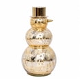 thumbnail image 4 of Holiday Time Glass Decorative Snowman with Metal Hat, Mercury Gold Finish, 10.25 inch, 4 of 5