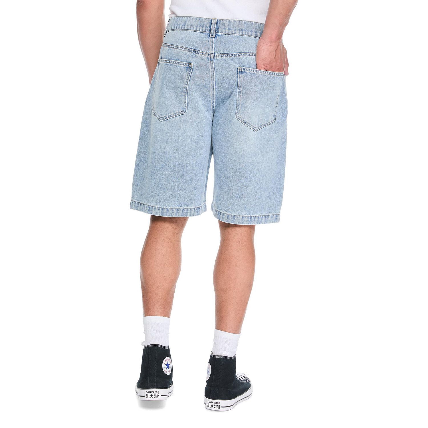 Short ample en denim No Boundaries pour hommes