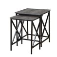 thumbnail image 2 of Convenience Concepts Tucson Ensemble de 2 Tables d'Appoint Gigognes en Gris, 2 of 3