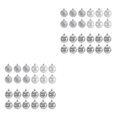 thumbnail image 4 of Transemion 24pieces Effective Decoration Balls Easy To Christmas Essentials Durable silver 2Set, 4 of 6