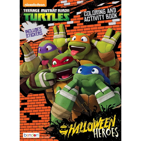 Teenage Mutant Ninja Turtles 32-Page Halloween Heroes Coloring and Activity Book with Stickers