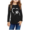 thumbnail image 2 of Birdeem Chemises à Manches Longues pour Filles Chemises à Manches Longues Imprimés Mignons Col Rond Hauts Blouses Décontractées Habillées Vêtements Chemises à Manches Longues pour Filles, 2 of 4