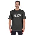 thumbnail image 1 of Inkmeso T-Shirt à Manches Courtes pour Homme avec Imprimé Graphique « First Time Daddy », Chandail Jersey pour Papa, 1 of 7