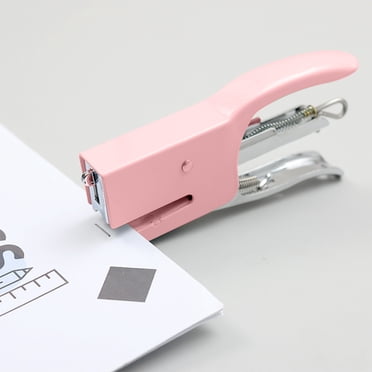 Dvkptbk Light Duty Stapler, Pink Mini Stapler, Lightweight, Metal, Office Supplies