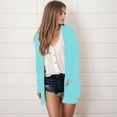 thumbnail image 4 of Kcodviy Womens Lightweight Open Front Cardigan Sweaters for Women V Neck Cardigans Summer Fall Outwear Fall Clothes for Women Work Tops Thin Cover Ups Long Sleeve Sweater Casual Coats Tops, 4 of 7