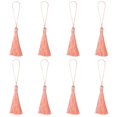 thumbnail image 1 of Unique Bargains 6.5' Silky Bookmark Tassels with Loop for DIY Craft Accessory, 8Pack Light Pink, 1 of 5