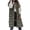 Army Green, variant on IROINID Women's Winter Warm Mid-Long Coat Solid Color Zip Up Parka Long Sleeve Outwear, Red