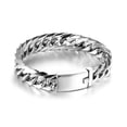 thumbnail image 2 of Fashion Chain Bracelet Punk Men Circle Bangles Streetwear Jewelry (Gold), 2 of 8