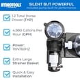 thumbnail image 3 of Swimline HYDROTOOLS 100 SqFt Cartridge Above Ground Pool Filter Pump System, 3 of 8