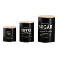 thumbnail image 4 of GROWTH TANK 3x Canister Sets for Kitchen Counter Large Canisters Set for Kitchen Counter Black, 4 of 9