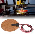 thumbnail image 4 of PI Heating Film 6.3in Diameter 150 Degrees Celsius  Polyimide Flexible Adhesive Heater For 3D Printer Hotbed DC12V, 4 of 8